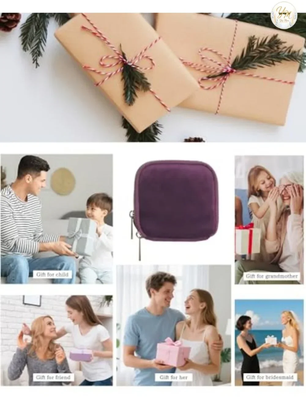 2-Layer Velvet Travel Jewelry Case Organizer with Zippers